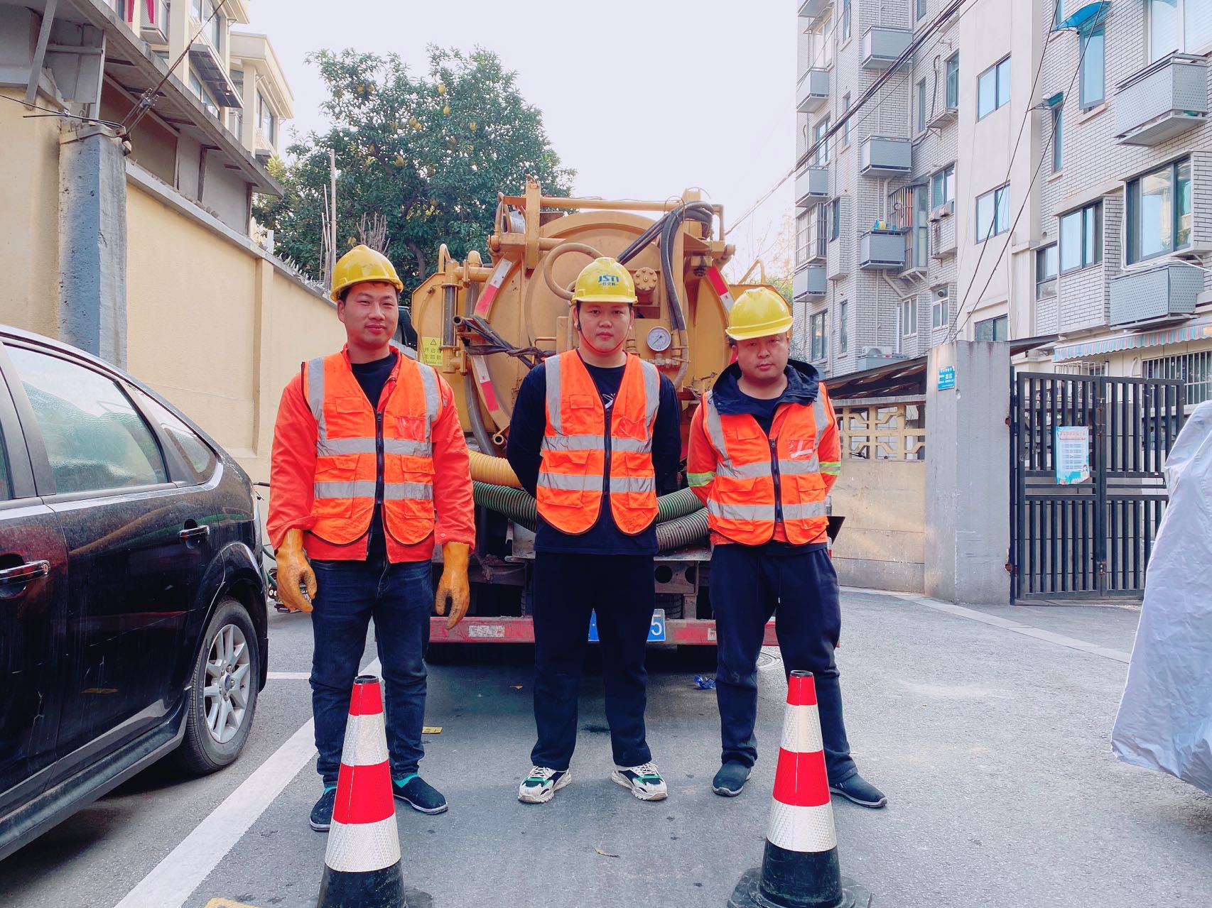 东山南京某小区管道清淤检测施工